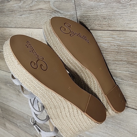 Seychelles Size 11 Light Gray Naturally Wedge Sandal - Picture 7 of 8